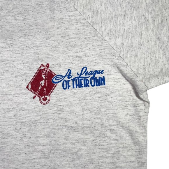 VTG 1992 A League Of Their Own Movie Cast Crew Baseball Jersey Shirt Peaches- XL - Picture 2 of 11